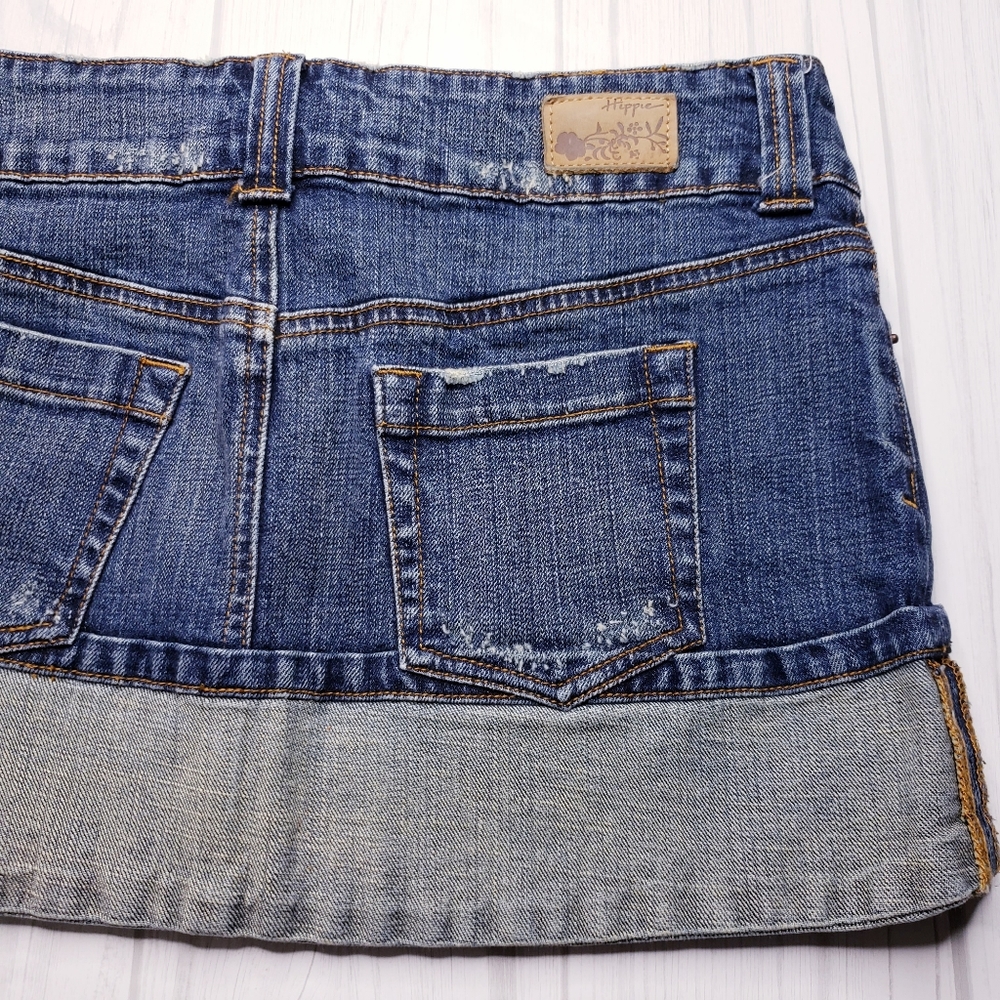 Hippie Denim Skirt Mini size 29